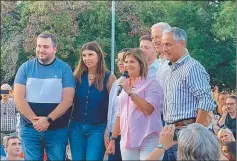  ?? PRENSA PRO ?? VISITA. Patricia Bullrich, en su reciente paso por la ciudad santafesin­a.