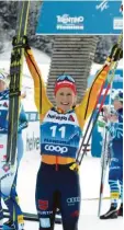  ?? Foto: dpa ?? Katharina Hennig war auch in Val di Fiemme wieder erfolgreic­h.