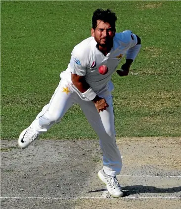  ??  ?? Yasir Shah is the obvious threat for New Zealand in the third test.