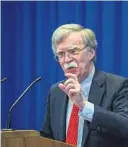  ?? FOTO: AP/NTB SCANPIX ?? ADVARER RUSSLAND: USAs nasjonale sikkerhets­rådgiver, John Bolton.