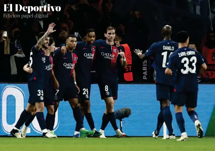  ?? ?? ► De la mano del delantero Kylian Mbappé, Paris Saint-Germain se mantiene con opciones en la Champions League, tras el duelo de ida ante Real Sociedad.