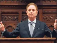  ?? Jessica Hill / Associated Press ?? Gov. Ned Lamont, in the state House chamber, in 2020.