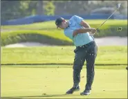  ?? JOHN MINCHILLO — THE ASSOCIATED PRESS ?? Patrick Reed plays a shot off the second fairway during the second round of the US Open on Sept. 18 in Mamaroneck, N.Y.