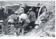  ??  ?? Australian artillery in action at the Battle of Bullecourt.