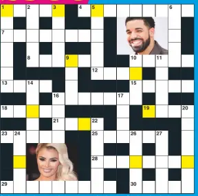  ??  ?? Solve the clues and rearrange the letters in the shaded squares to spell out a daytime show (4,7). To enter, see right.
The winner gets £500. Usual rules apply (see below).