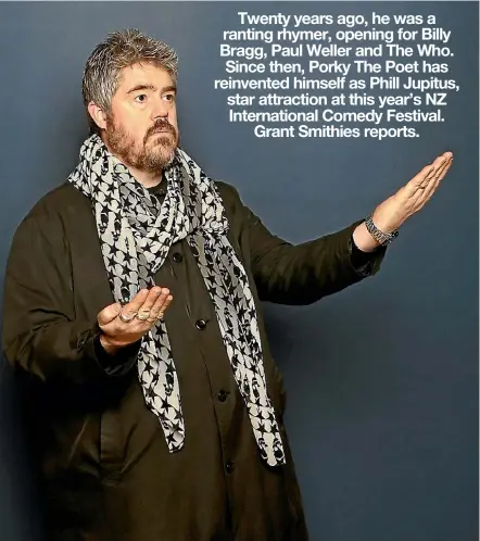  ??  ?? Phill Jupitus will ransack his personal life for our amusement in his show Juplicity.