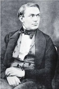  ?? FOTO: SAMMLUNG KARL GRUBER/DPA ?? Der schwedisch­e Chemiker Alfred Nobel (1833-1896) auf einer Aufnahme aus dem Jahr 1863.
