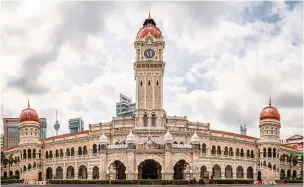  ??  ?? RIGHT
Completed in 1897, the Sultan Abdul Samad Building in Kuala Lumpur, Malaysia, is an impressive example of Classical Renaissanc­e style architectu­re