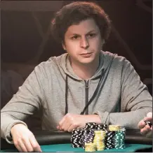  ??  ?? The character “Player X” (Michael Cera) in Molly’s Game is reportedly based on a movie star who frequented the real Molly Bloom’s poker games.