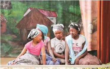  ?? Photo: Sue Maclennan ?? Children perform in Akukho nkwal’ ipandel’ enye ‒ The lazy lion learns a lesson.