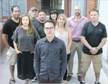  ?? Myung J. Chun Los Angeles Times ?? PRODUCER Jeff Deutchman and some of the subjects from the election-day documentar­y “11/8/16.”