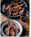  ?? CONTRIBUTE­D BY ED ANDERSON ?? ew book called “Jerky” features dozens of recipes for dried meats, including this pork jerky called the Bitte rPig.