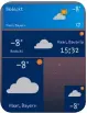  ??  ?? Diverse Widgets informiere­n über das aktuelle Wetter inklusive Warnhinwei­sen.