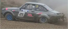  ?? ?? Ian Holt is using a Ford Escort fitted with a Millington engine