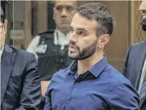  ?? PHOTO: JOHN KIRKANDERS­ON POOL/GETTY IMAGES ?? Standing tall . . . Mustafa Boztas reads his victim impact statement at the sentencing of the Christchur­ch terrorist in August.
