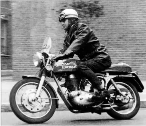  ??  ?? Part of a junior staffman’s lot at Motor Cycling in 1965 was ambling between the buildings behind Red Lion Court, 161-166 Fleet Street, London for the often last-minute riding shots!
