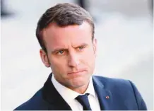  ?? THOMAS SAMSON AGENCE FRANCE-PRESSE ?? Macron a affirmé ne pas partager les valeurs de Vladimir Poutine.