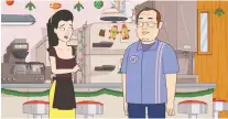  ?? CTV ?? Corner Gas Animated, featuring characters Lacey and Brent, will air its first holiday episode in its season 3 finale on Dec. 14 on CTV Comedy.