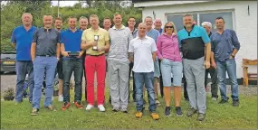  ??  ?? Golfers enjoyed a competitiv­e day up at Glenralloc­h.