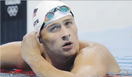  ?? MICHAEL SOHN/THE ASSOCIATED PRESS FILES ?? Dancing With the Stars is reported to be wooing Ryan Lochte as a contestant for its upcoming season.