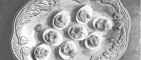  ?? LIZZIE MAYSON ?? Devilled eggs with forshmak from Salt & Time: Recipes from a Russian Kitchen by Alissa Timoshkina.