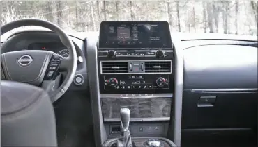  ?? PHOTOS BY MARK GRASSO — MEDIA NEWS GROUP/BOSTON HERALD ?? The Nissan Armada is big enough for a whole contingent of family members, neighbors and whoever else wants to ride along.