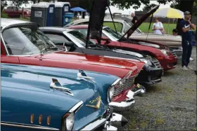  ?? MARIAN DENNIS - MEDIANEWS GROUP ?? Cars of all ages, shapes and sizes will be seen at the 54th Annual Duryea Day event at Boyertown Community Park.