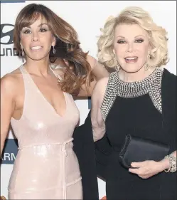  ??  ?? Melissa Rivers with her mother Joan. The pair have a TV show