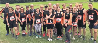  ??  ?? Poplar Runners at the Calke Abbey 10k.