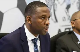  ?? ?? SEEKING OPPORTUNIT­IES... BFA’s 1st Vice President Masego Nchingane this week said the Zebras need to find ways through which they can compete against other top sides in football to give players exposure and opportunit­y
