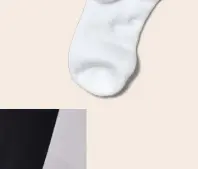  ??  ?? White cotton-blend socks, £85, by Gucci