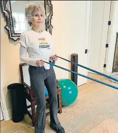  ?? INSTAGRAM ?? Jane Fonda es manté en forma amb 83 anys