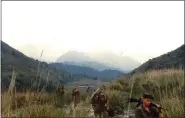  ?? SUBMITTED PHOTO ?? Marines on patrol returning from Troui Valley