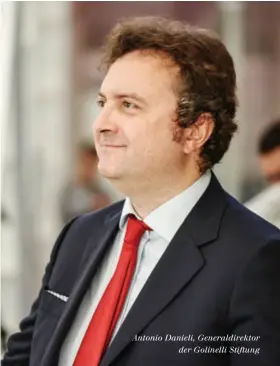  ??  ?? Antonio Danieli, Generaldir­ektor der Golinelli Stiftung