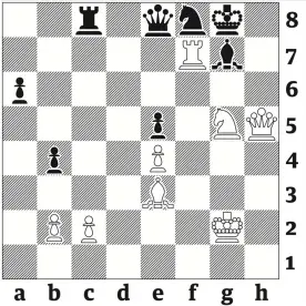  ?? ?? 3857: Tsagaan Battsetseg v Joel Benjamin, World Open, Philadelph­ia 2000. White to move and win. The Mongolian woman master defeats the three-time US champion.
