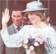  ?? POSTMEDIA NETWORK FILE PHOTO ?? Princess Diana and Prince Charles leaving Chateau Laurier Hotel on June 21, l983.