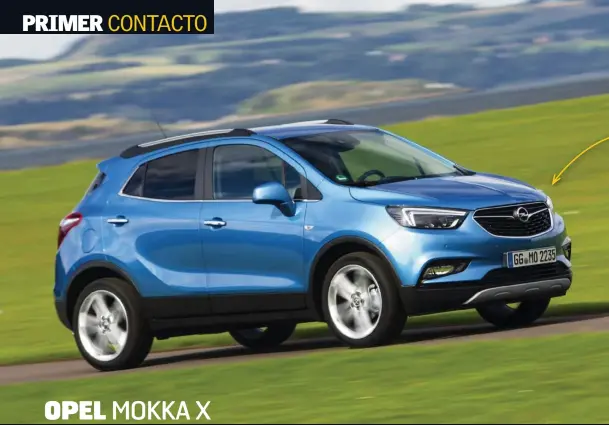  ??  ?? MISMAS DIMENSIONE­S. El Opel Mokka no ha crecido y mantiene su tamaño muy compacto.