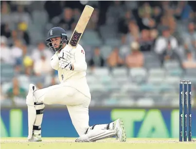  ?? Picture: Getty. ?? James Vince, whose rearguard action was cut short by a “pretty special ball”.