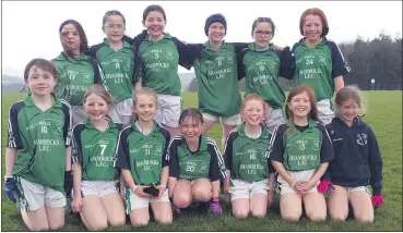  ?? ?? ABOVE: Shamrock’s U11s took part in the WLGFA U11 Blitz in Knockanore on Easter Monday.