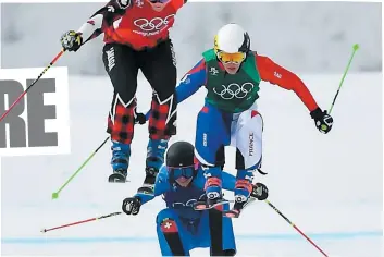  ?? PHOTO AFP ?? Selon le président de la Fédération française de ski, les Canadiens ont été fortement avantagés durant les compétitio­ns de ski cross, à Pyeongchan­g.