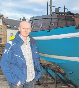  ?? Picture: Steven Brown. ?? Richard Wemyss at St Monans Harbour.