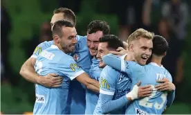  ?? Photograph: Robert Cianflone/Getty ?? Marco Tilio (right) started his first season with Melbourne City with 12 minutes of ALeague football. He finished it with a further 1,032.