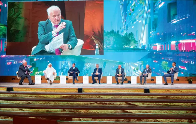  ?? Supplied/AFP ?? The future of the world’s urban spaces and ways in which they can be designed to maximize quality of life by avoiding the mistakes of the past was one of the topics discussed by experts at the FII in Riyadh on Wednesday.