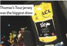  ??  ?? Thomas’s Tour jersey was the biggest draw