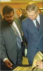  ??  ?? SEVERE DISTRESS: Mr Mueen-Uddin chatting to the Prince of Wales in 2003