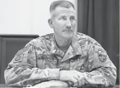  ?? MASSOUD HOSSAINI, AP ?? Gen. John Nicholson, top commander in Afghanista­n, sent U. S. troops to Helmand province temporaril­y, the Pentagon says.