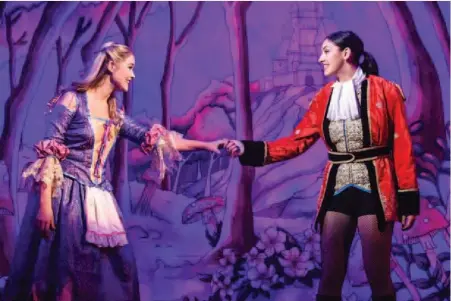  ?? (Image: Robert Day) ?? Alice Rose Fletcher as Cinderella and Bethany Brookes as Prince Charming in a previous panto