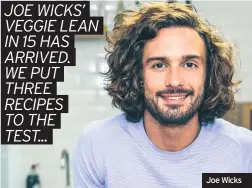  ??  ?? Joe Wicks