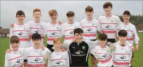  ??  ?? The Gorey Celtic squad prior to Saturday’s encounter.