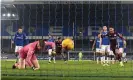  ?? Photograph: Michael Regan/AFP/ Getty Images ?? Jordan Pickford pounds the turf after Youri Tielemans’s shot squeezes from his grasp.